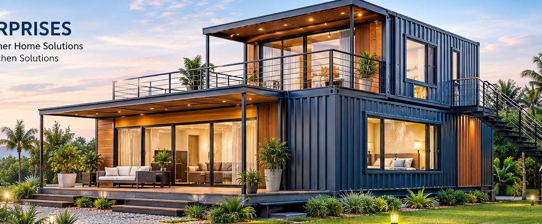 Modern pre-fabricated container home by RSD Enterprises